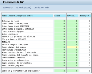 Reporte de la transaccion slin