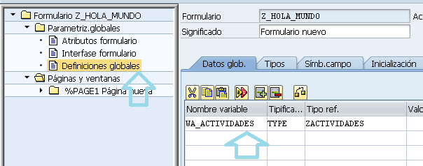 smartform definir variables globales